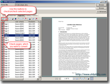 Step 3. Check pages, which you want to convert.